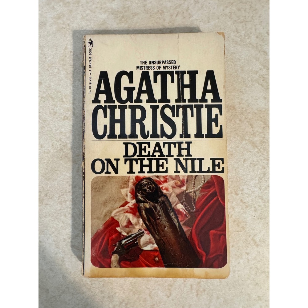 Agatha Christie Death on the Nile Vintage‎ 1971 Bantam Paperback Hercule Poirot
